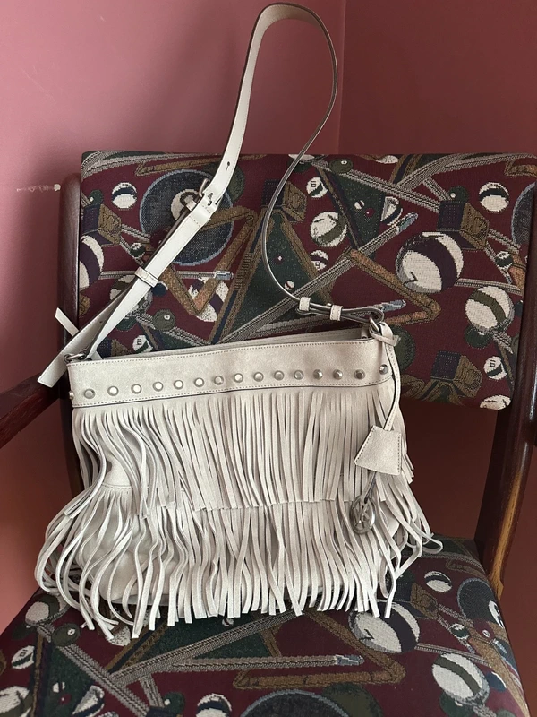 The Row NWOT Michael Kors Billy fringe bag suede studded handbag