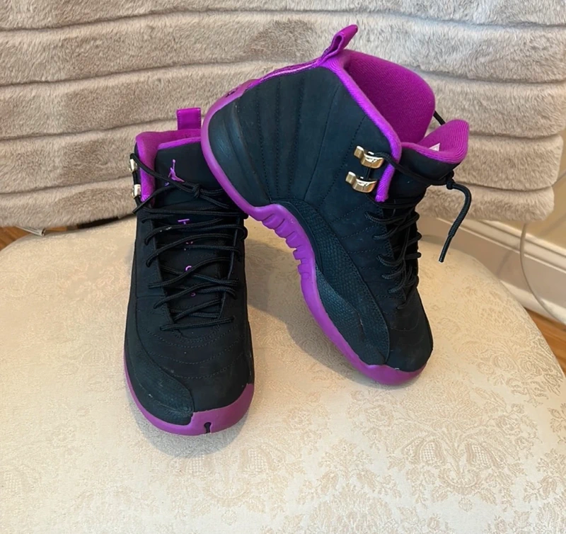 Miu Miu Jordan 12 Retro Hyper Violet, US Size 7 Youth