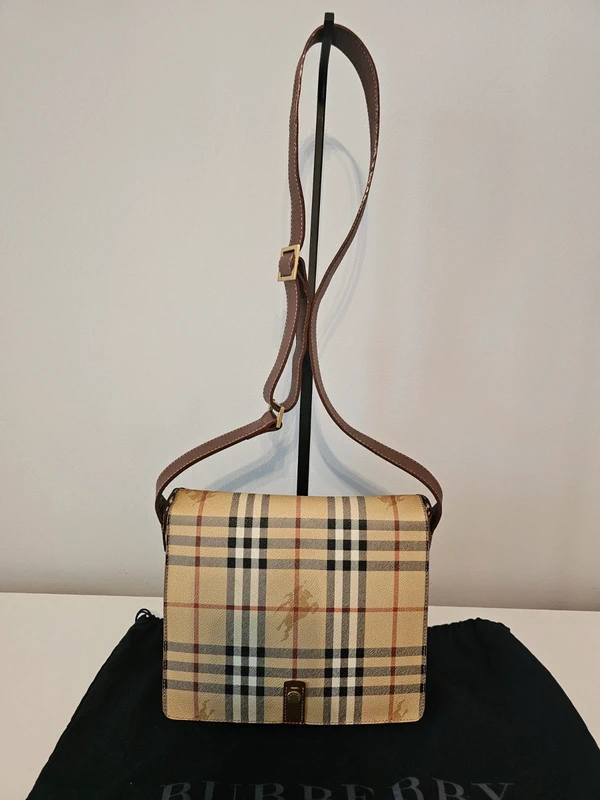 Burberry Burberry Vintage Haymarket Shoulder Bag With COA And Dustbag